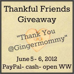 Why I Adore @Gingermommy!! – Thankful Friends Flash Giveaway