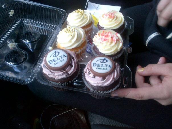 Having Some Cupcakes Care of the Delta Chelsea Social Media Team