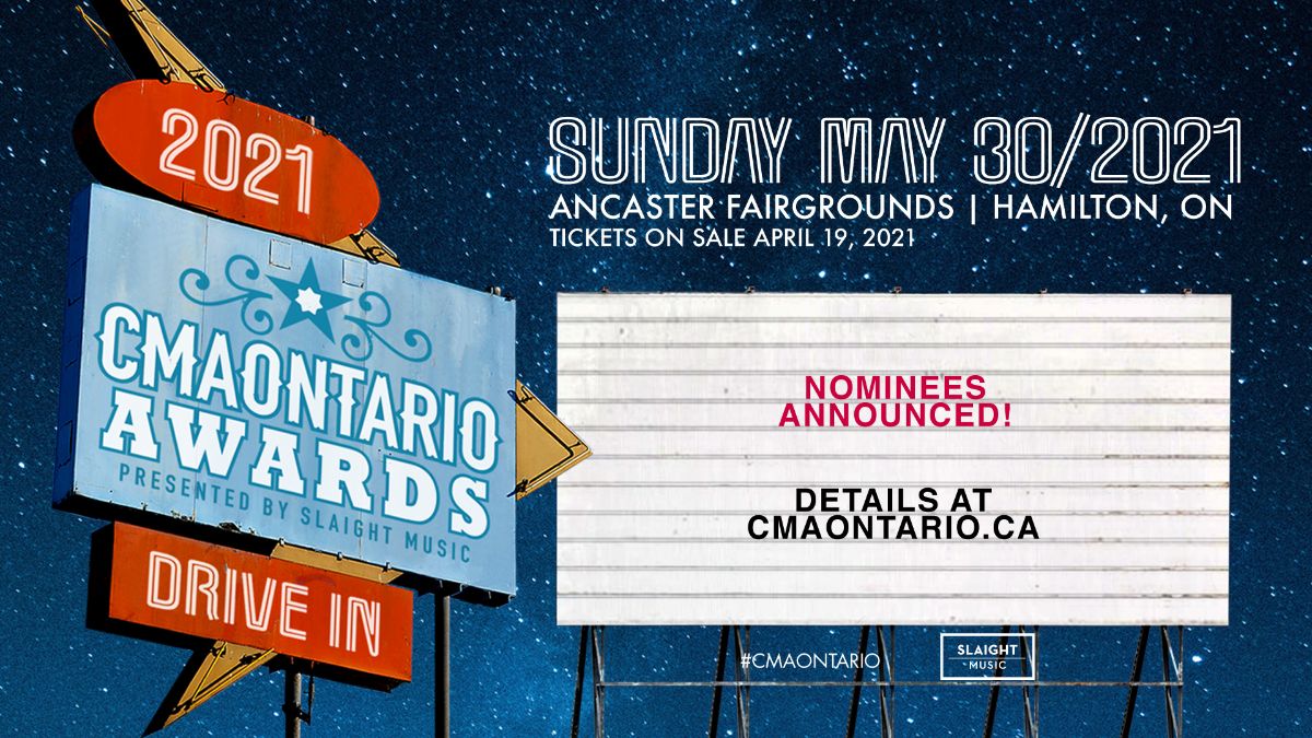 The Country Music Association of Ontario Announces  2021 CMAOntario Awards Nominees